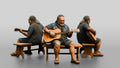 Slack-Key Guitarist Strumming Acoustic Guitar