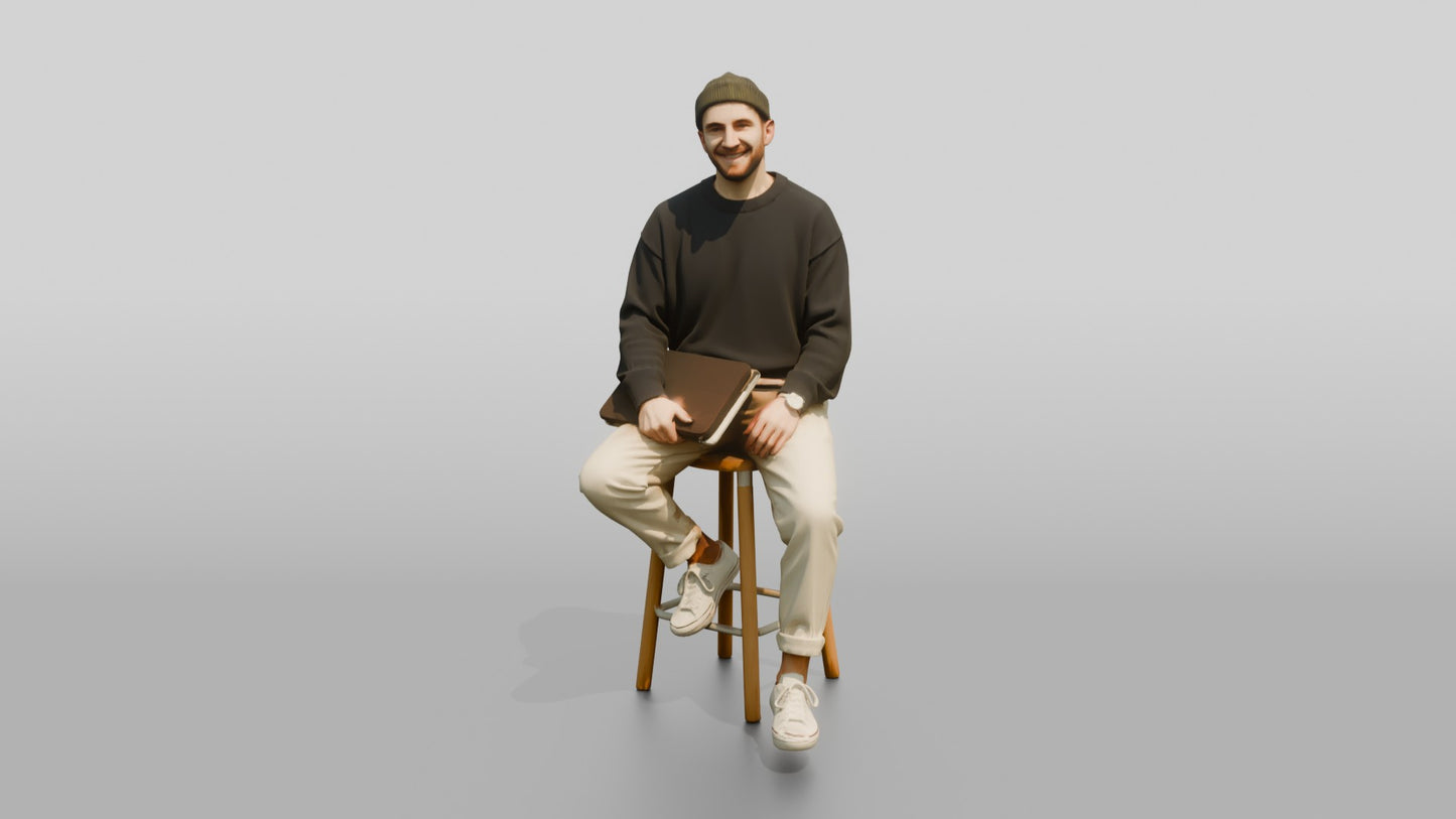 Casual Student Urban Creative Man 05