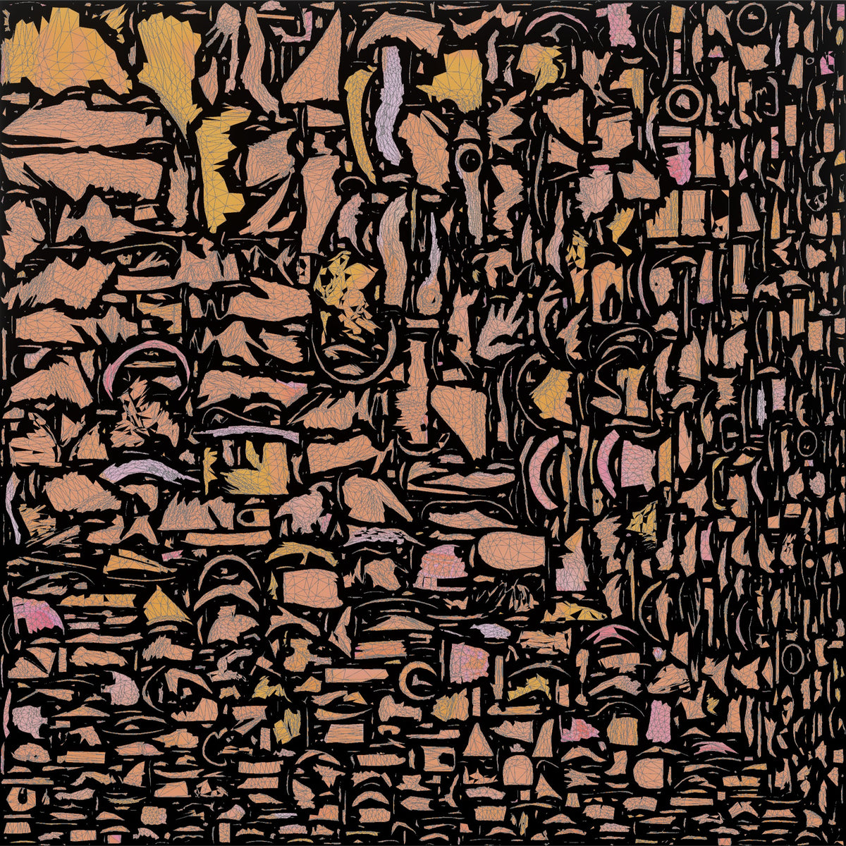 Construction Worker Man 40 - UV layout, metallic roughness map