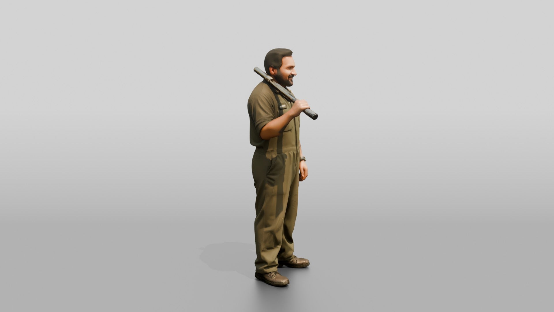 Mechanic Carrying Torque Wrench