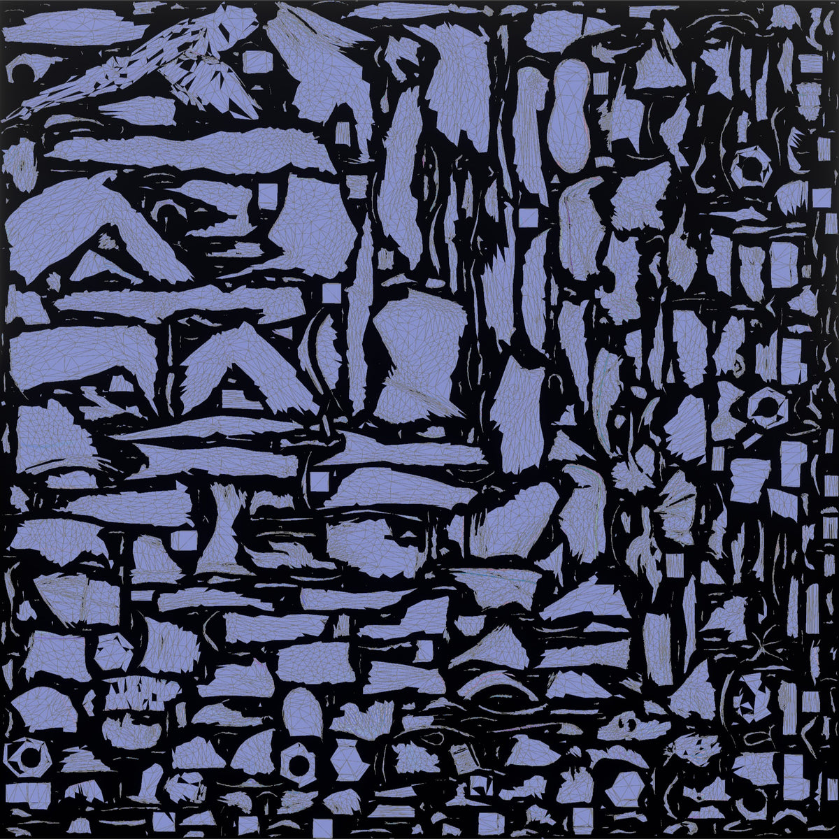 Weightlifter Woman Holding Two Dumbbells At The Sides Mid-lunge - UV layout, normal map