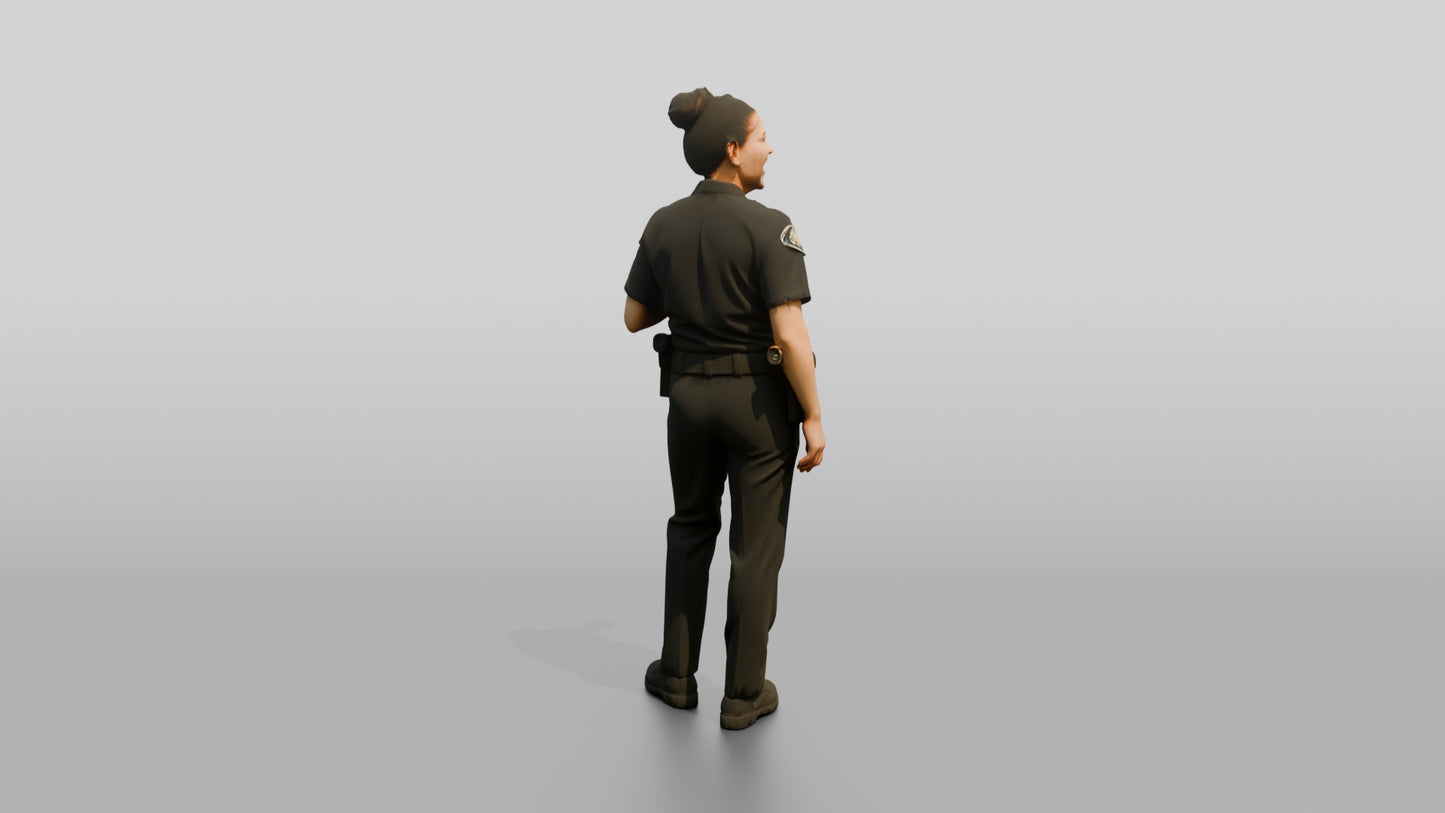 Laughing Female Police Officer
