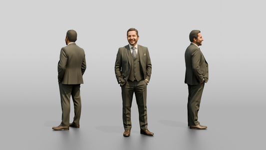 Businessman with Hands in His Pockets
