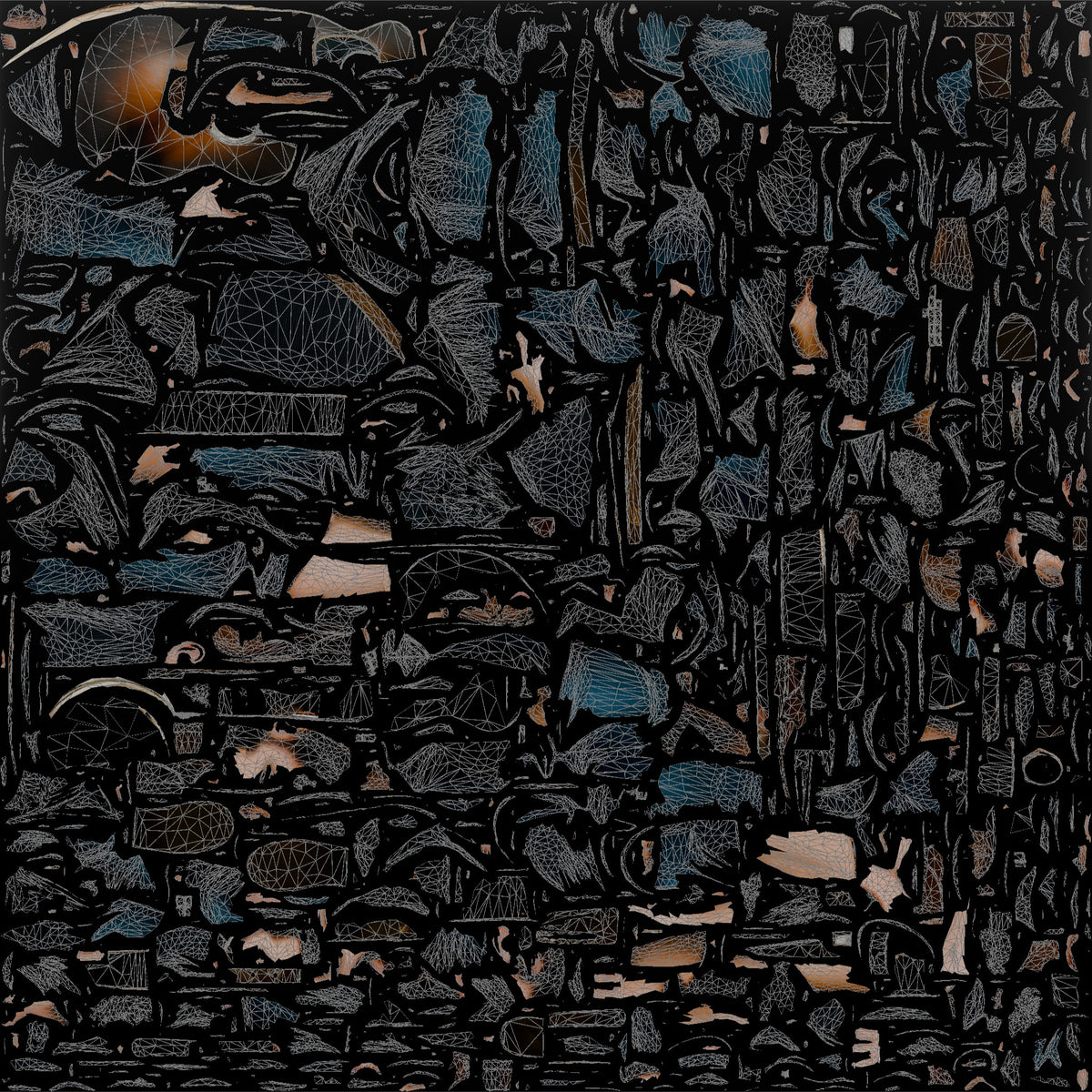 Homeless Man Playing an Old Acoustic Guitar - UV layout, base color map