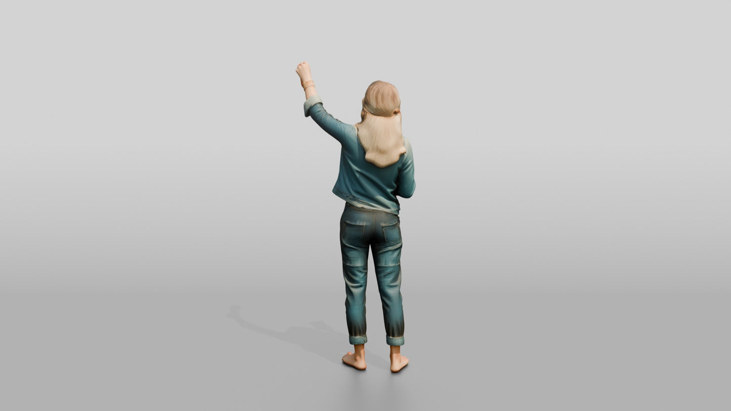 Woman Taking a Photo with Her Phone