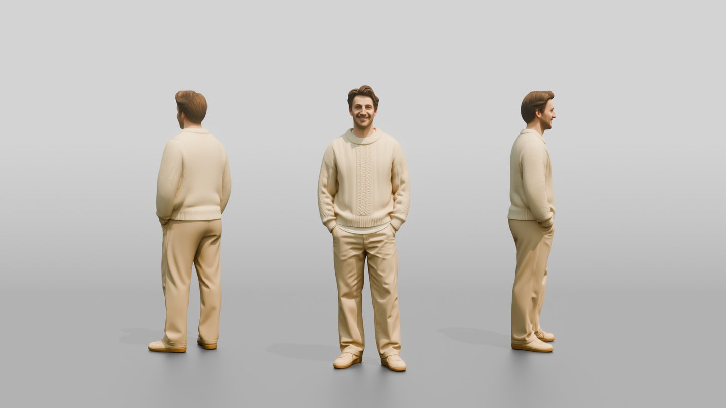 Cozy Oversized Casual Man 01
