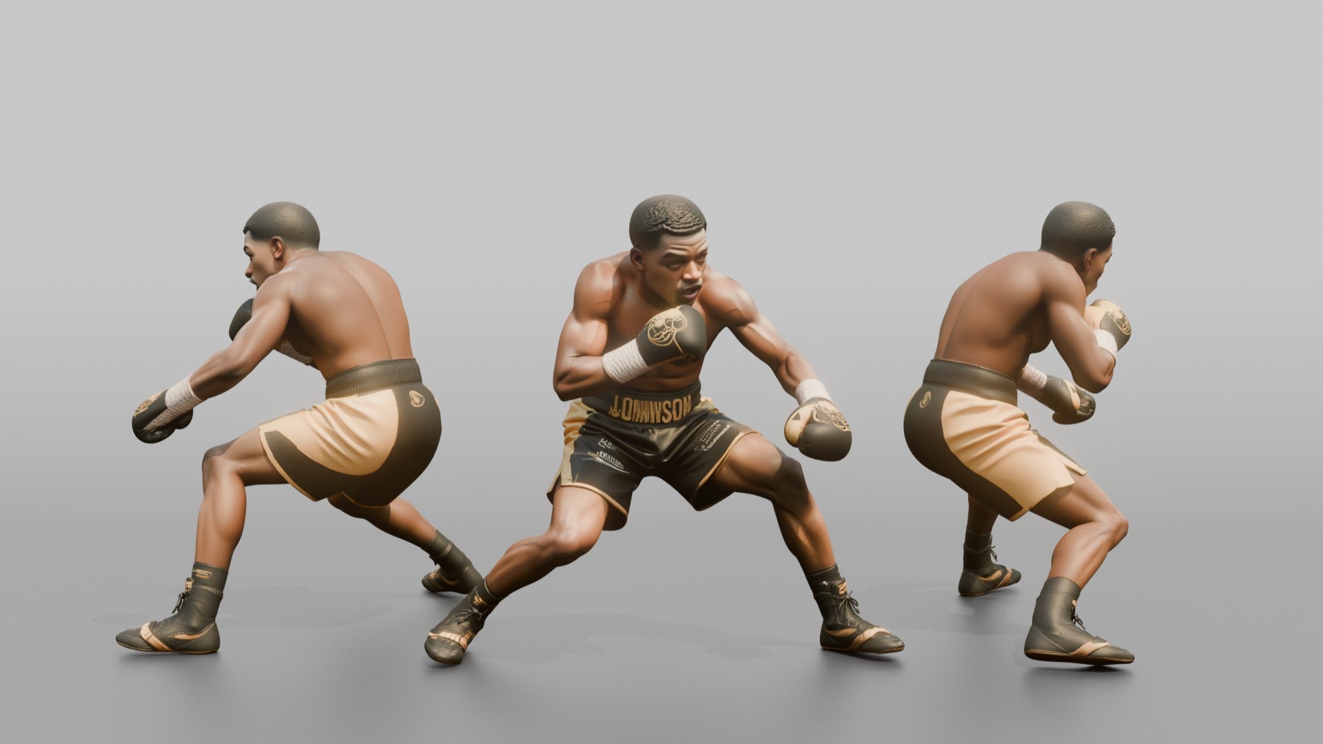 Boxer Ducking Under a Punch with Rapid Head Movement