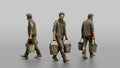 Farmer Carrying Pair Of Heavy Iron Bucket Pails