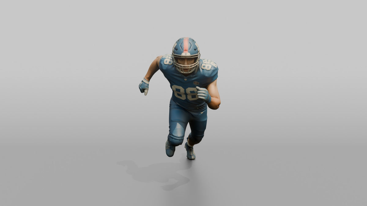 Tight End Releasing into a Crossing Route - 3D character model, view 5