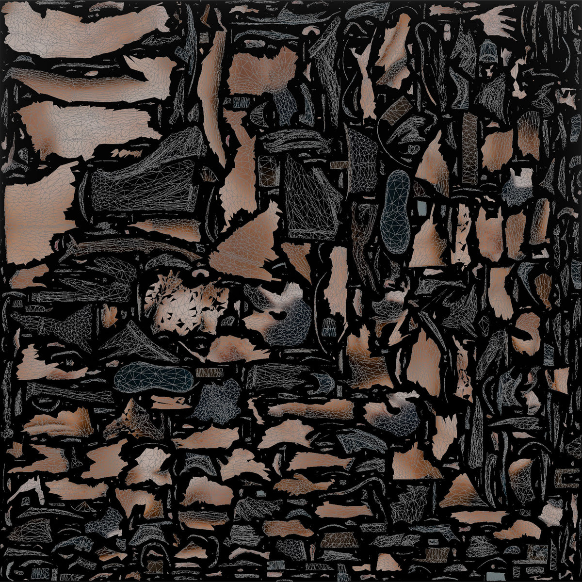 Man Resting After Heavy Lift - UV layout, base color map