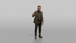 Door Staff Man Gesturing Toward A VIP Area - 3D character model