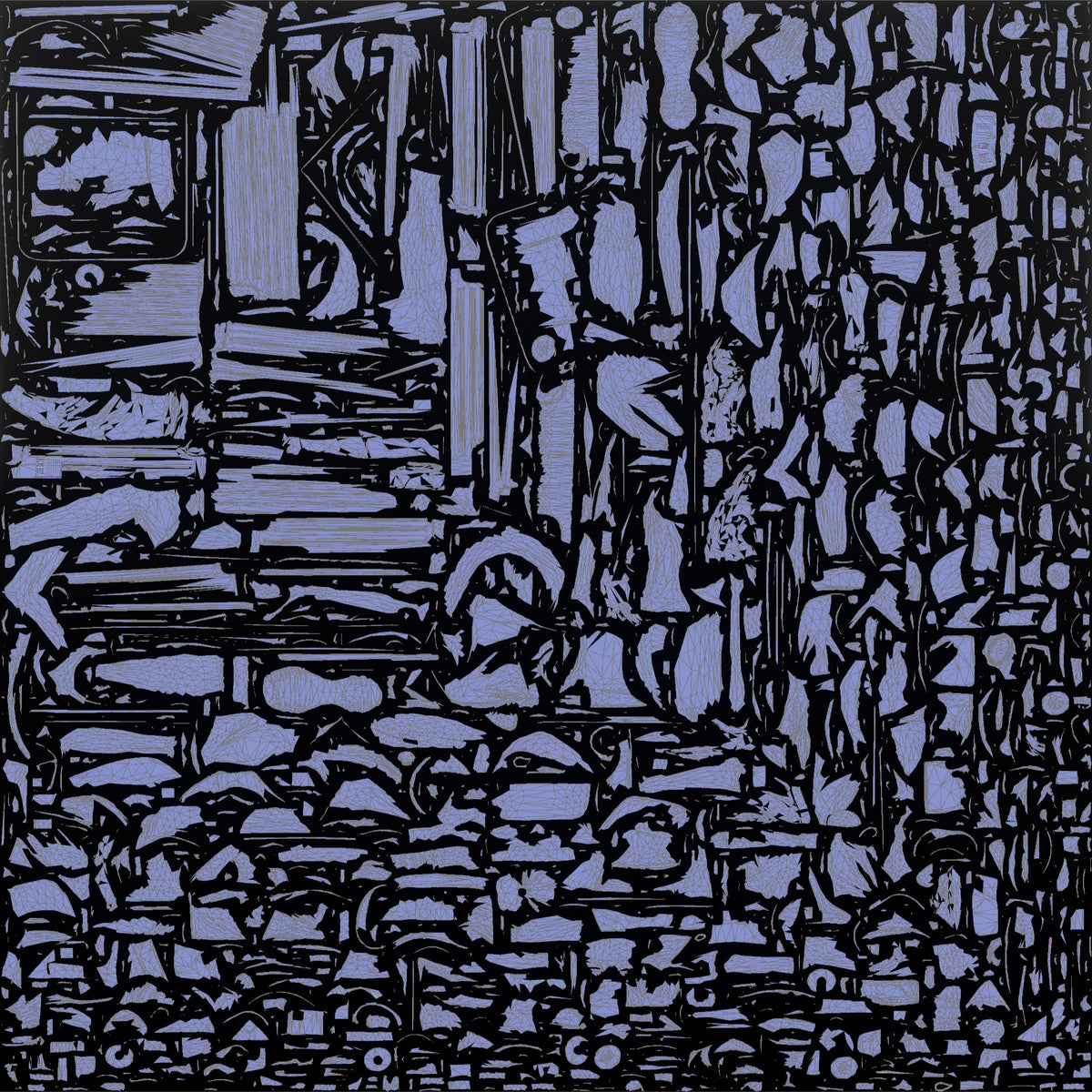 Traveler Resting On His Suitcase - UV layout, normal map