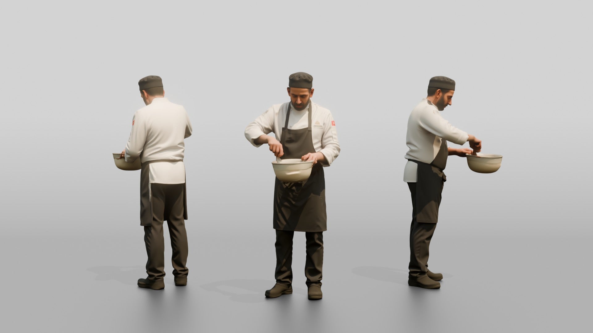 Chef Whisking an Emulsion