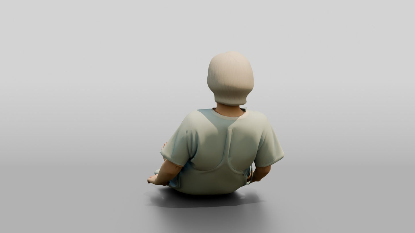 Elderly Woman Patient Lying Down