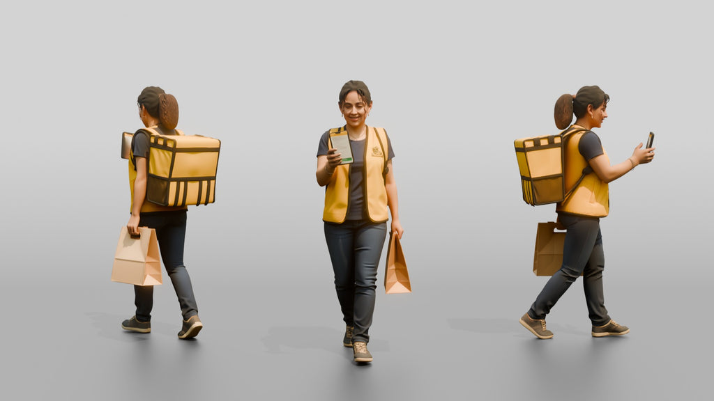 Food Delivery Woman