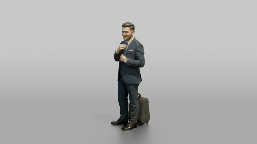 South Asian Flight Attendant Presenting a Safety Card