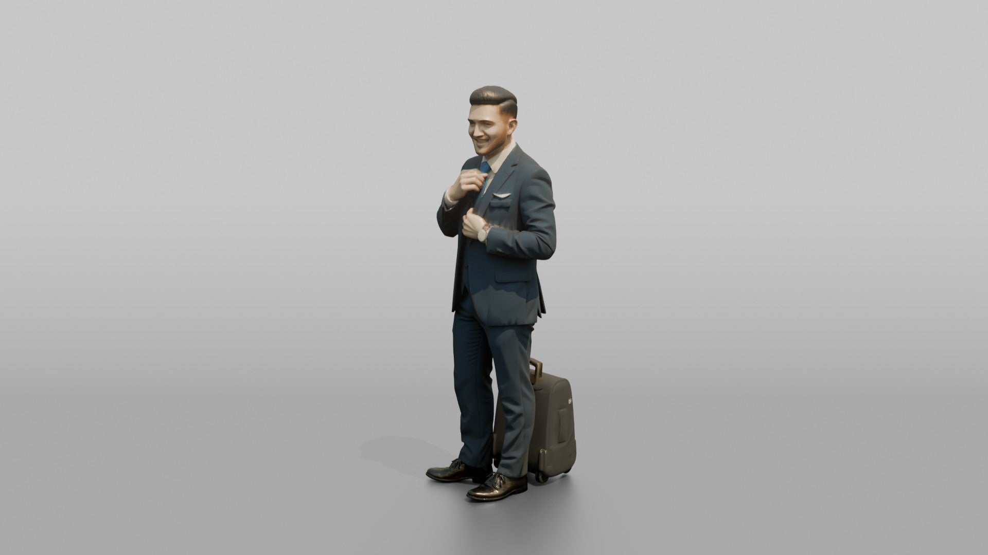 South Asian Flight Attendant Presenting a Safety Card