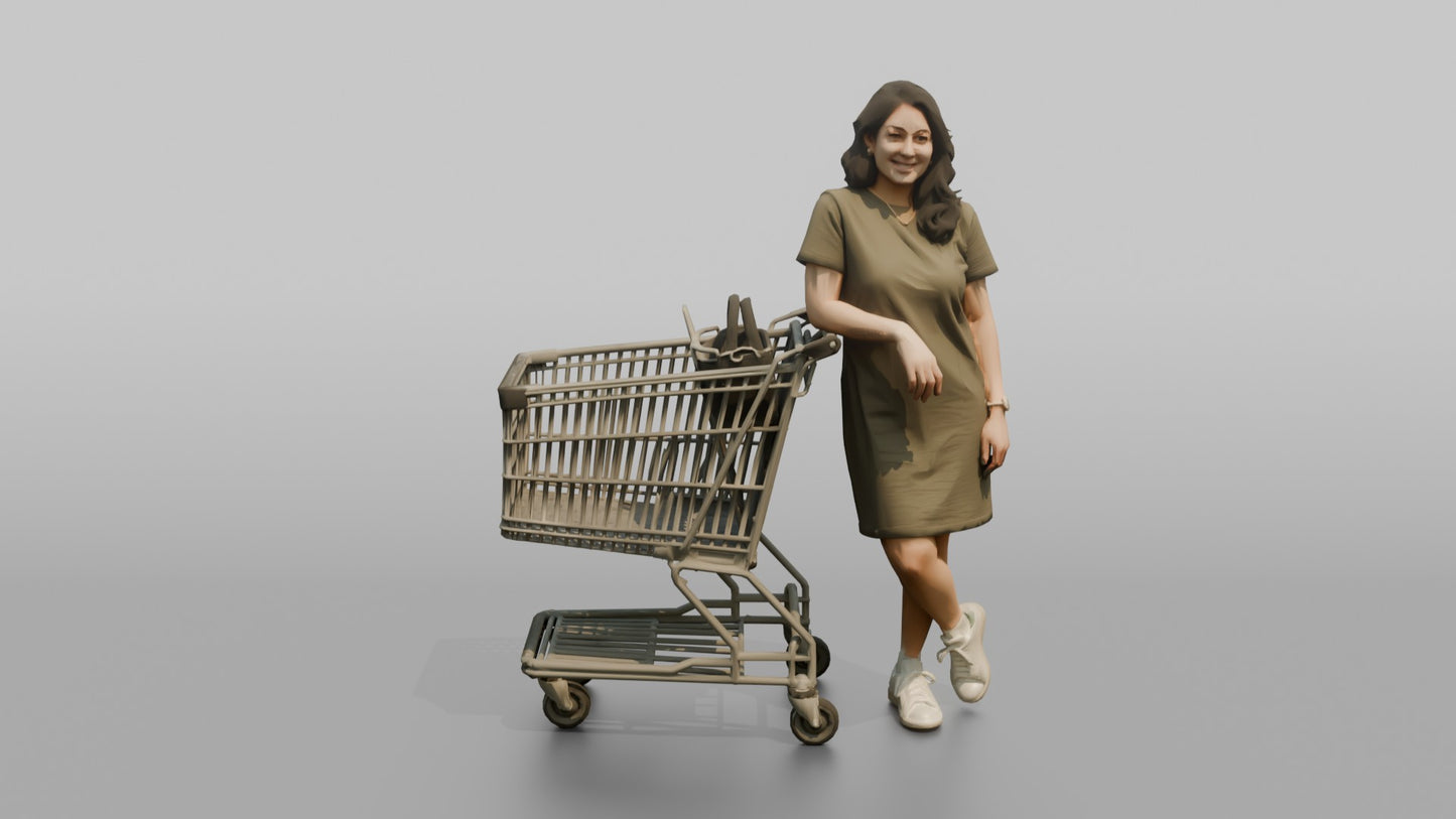 Vacationer Wearing Casual T Shirt Dress And Sneakers