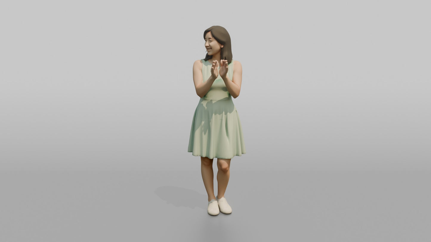 Wedding Guest Clapping Excitedly