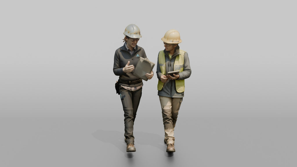 Engineer Reviewing a Checklist with a Colleague