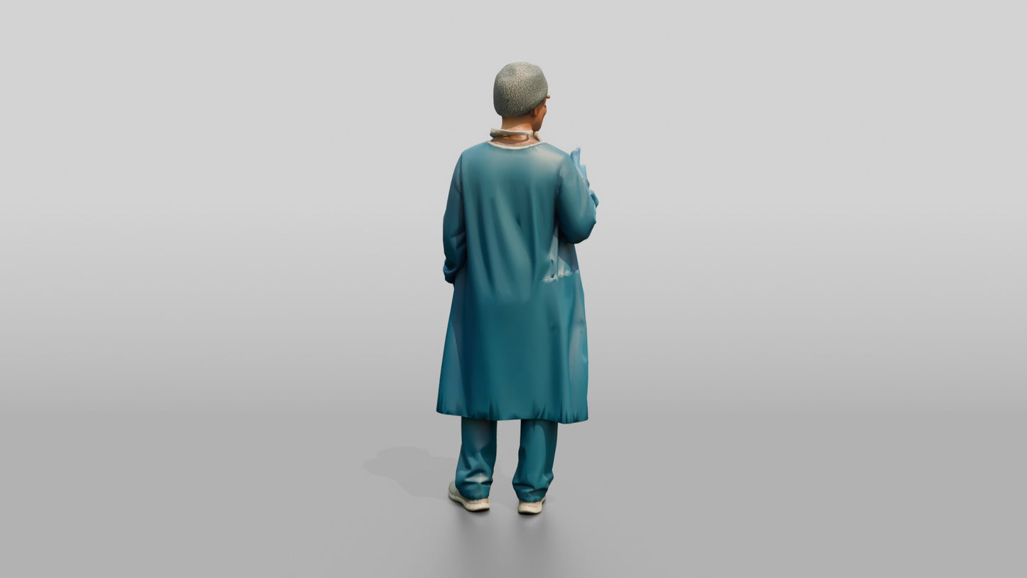 Older White Woman Doctor Giving Thumbs Up