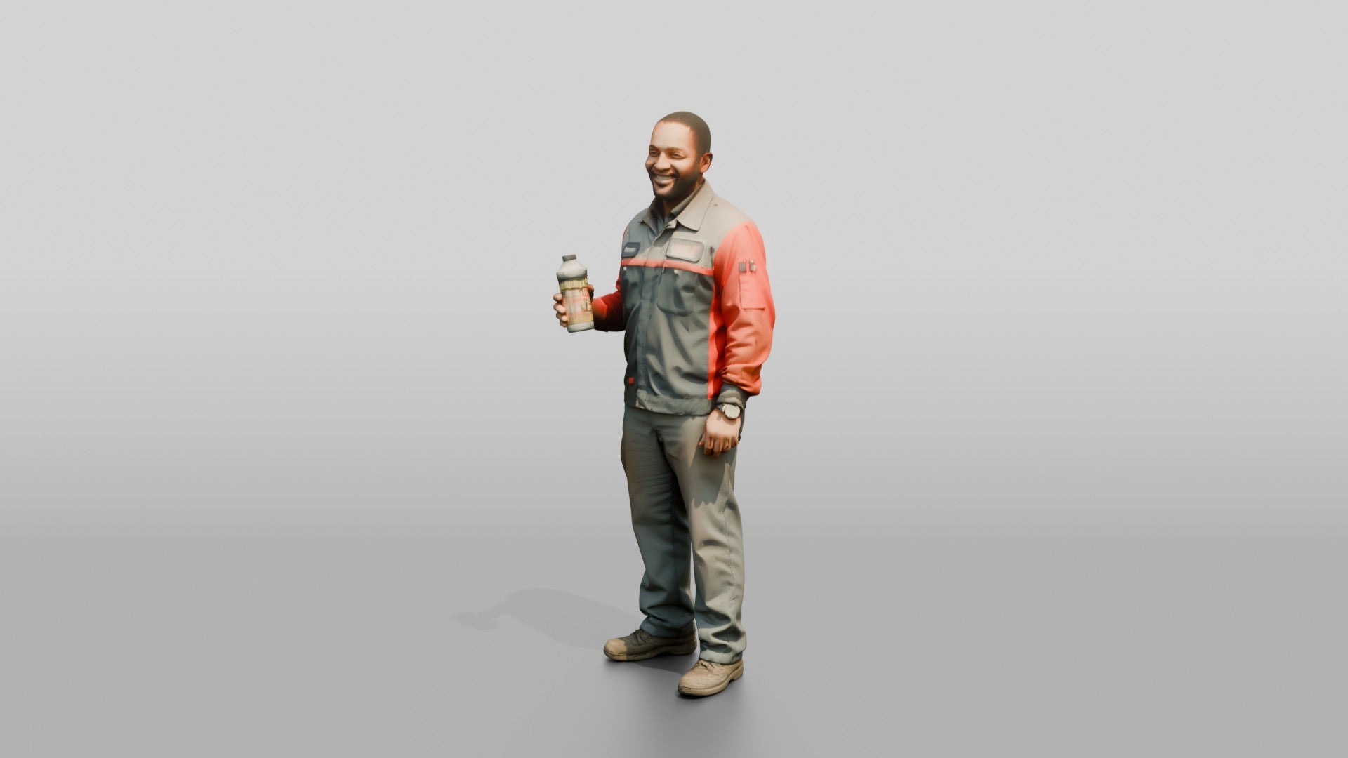 Mechanic Holding Brake Fluid