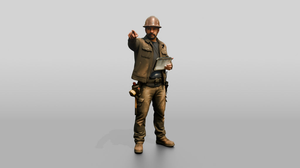 Construction Worker Man 80