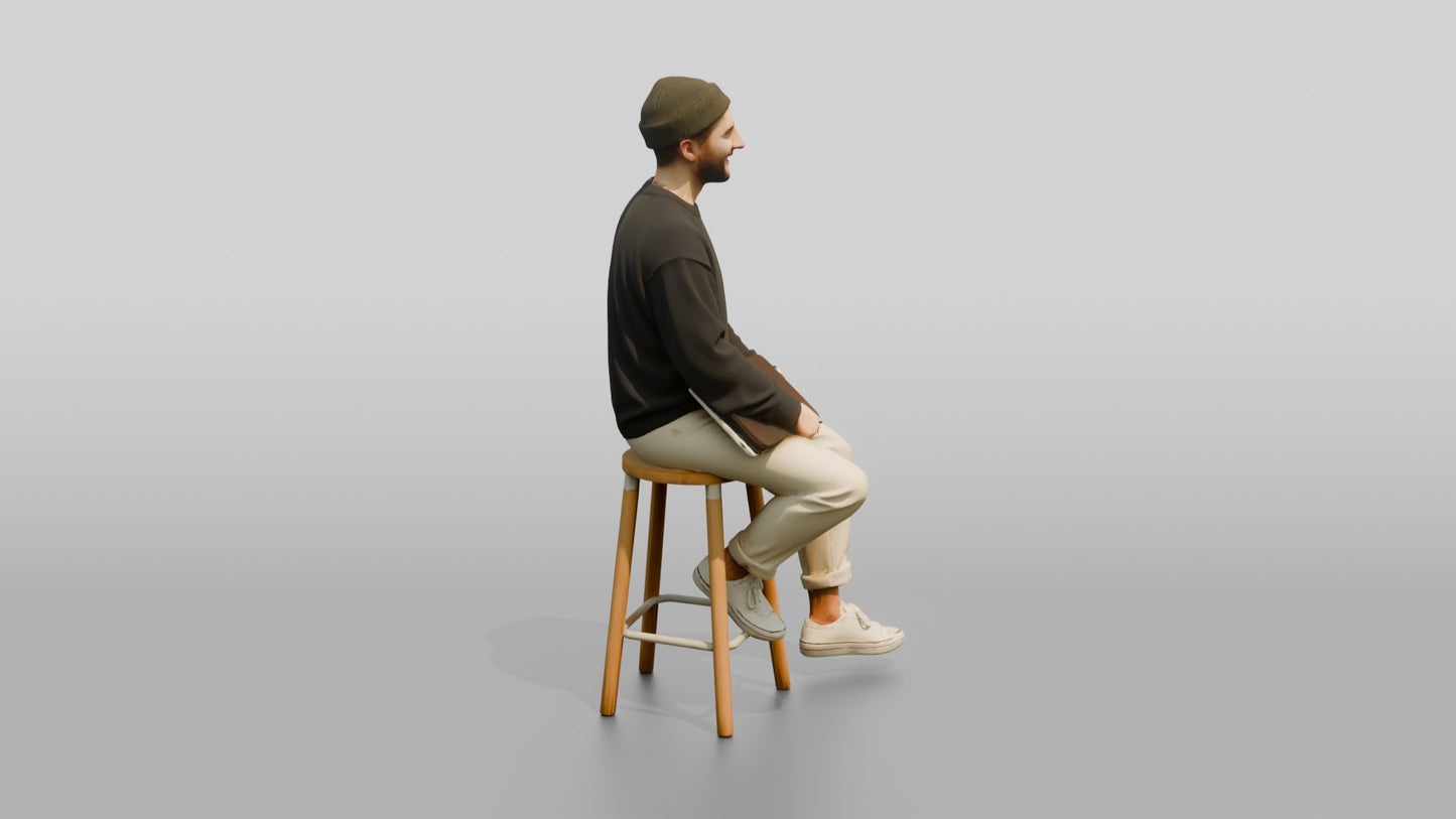 Casual Student Urban Creative Man 05
