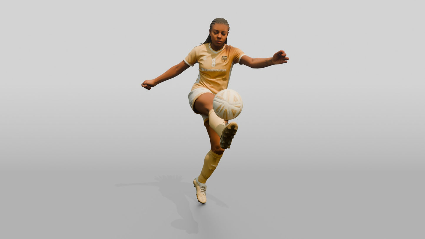 Soccer Player Rabona Kick