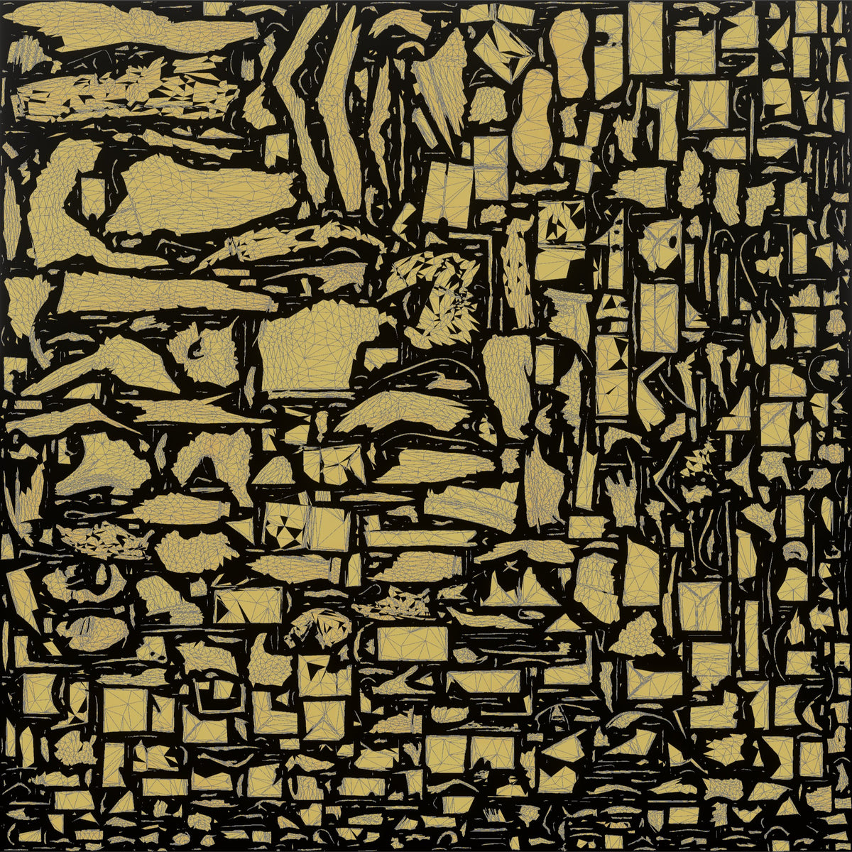 Mother Carrying A Stack Of Gift-wrapped Presents - UV layout, metallic roughness map
