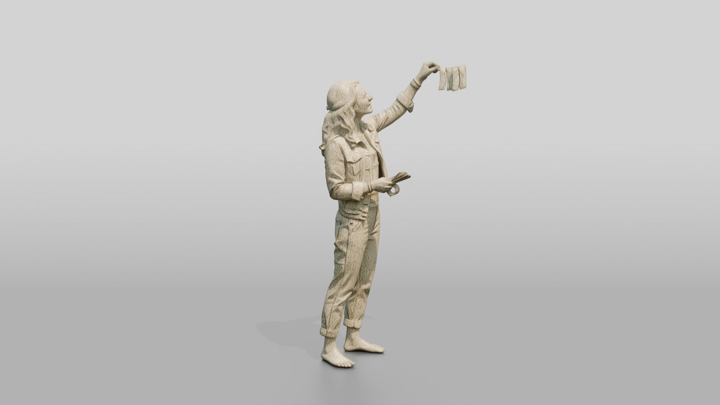 Woman Taking a Photo with Her Phone