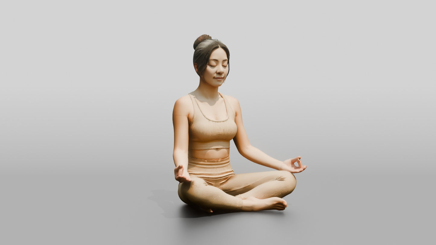 Seated Lotus Meditation Woman