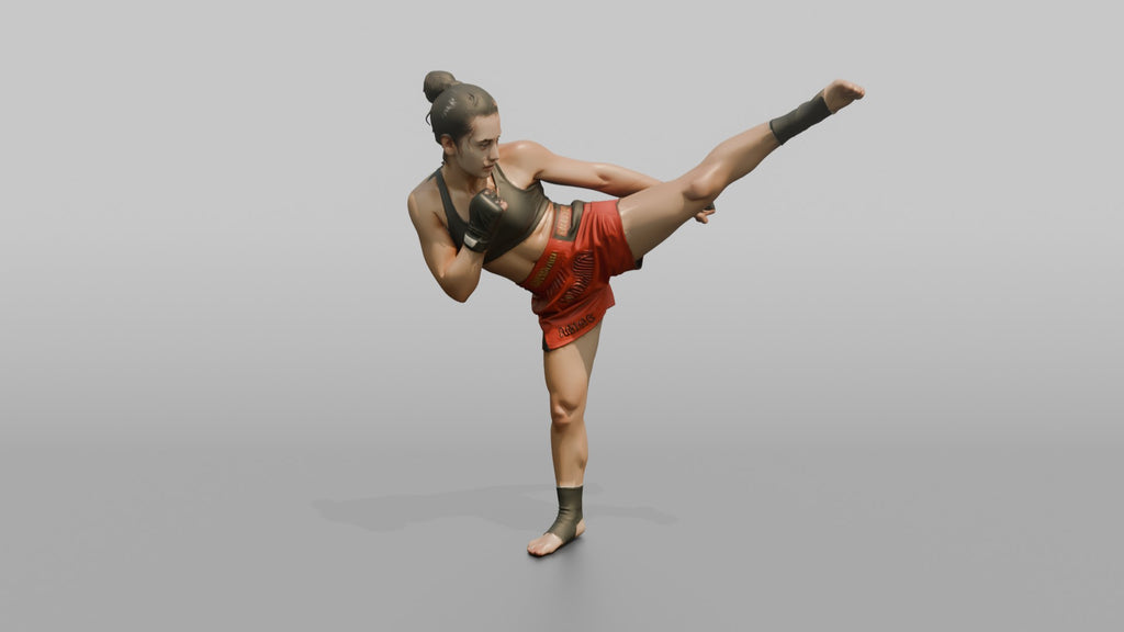 Kickboxer High Spinning Back Kick