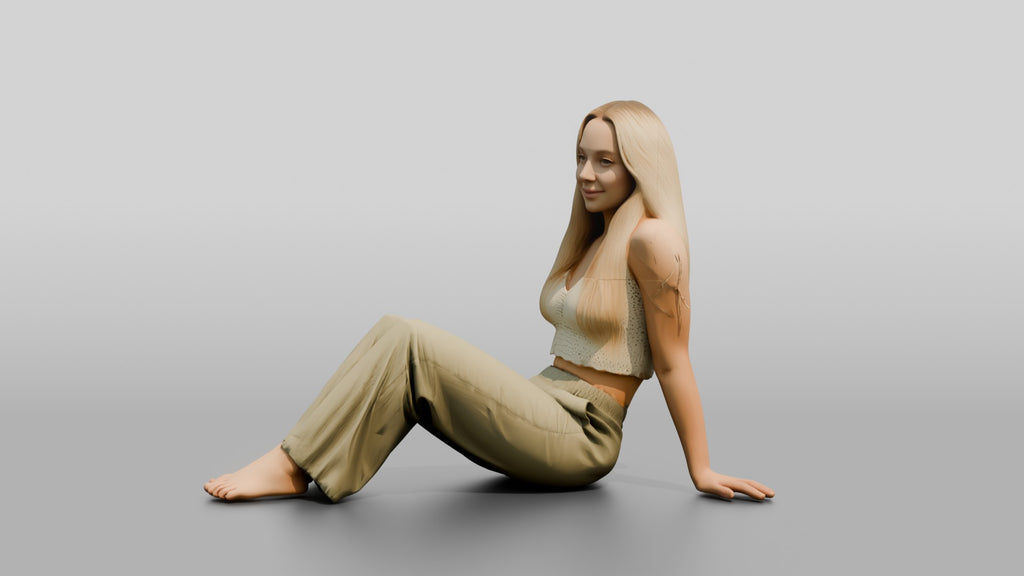 Woman Seated on the Floor