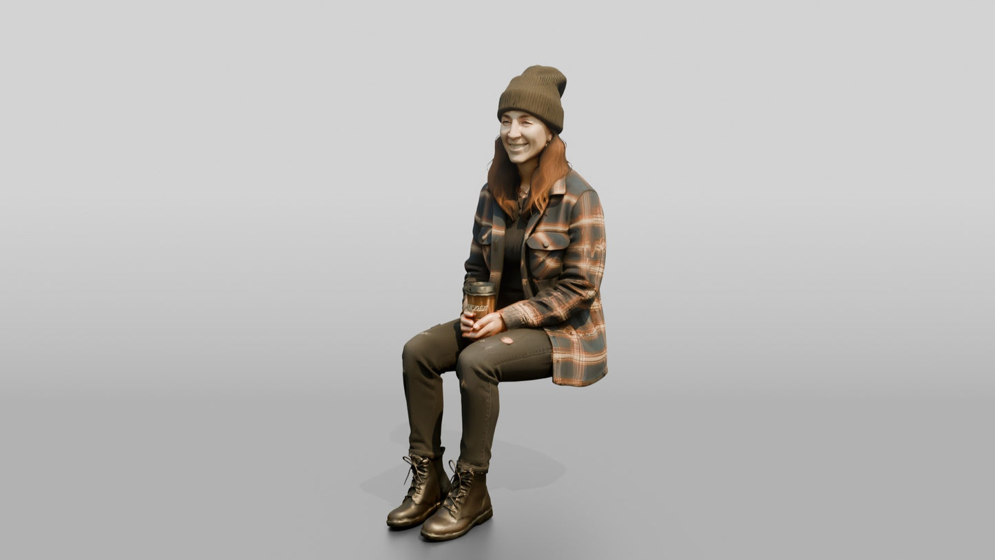 West Coast Woman in Flannel Shacket