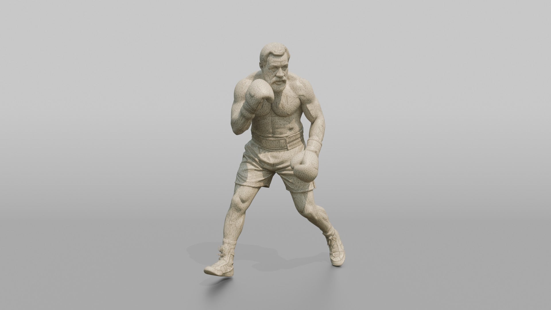 Boxer Resetting Stance with Shuffle Step