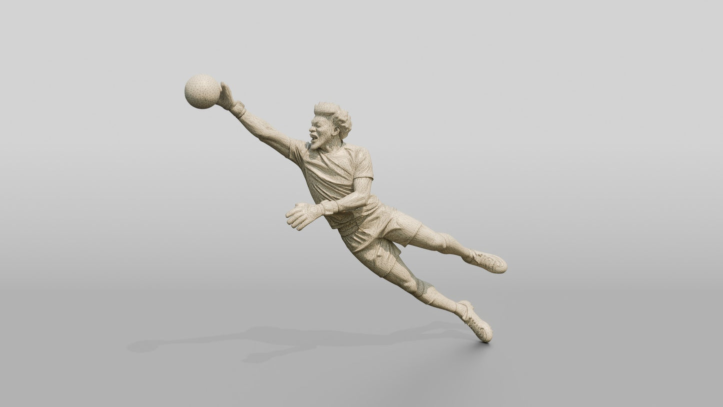 Goalkeeper Leaping Fingertip Save