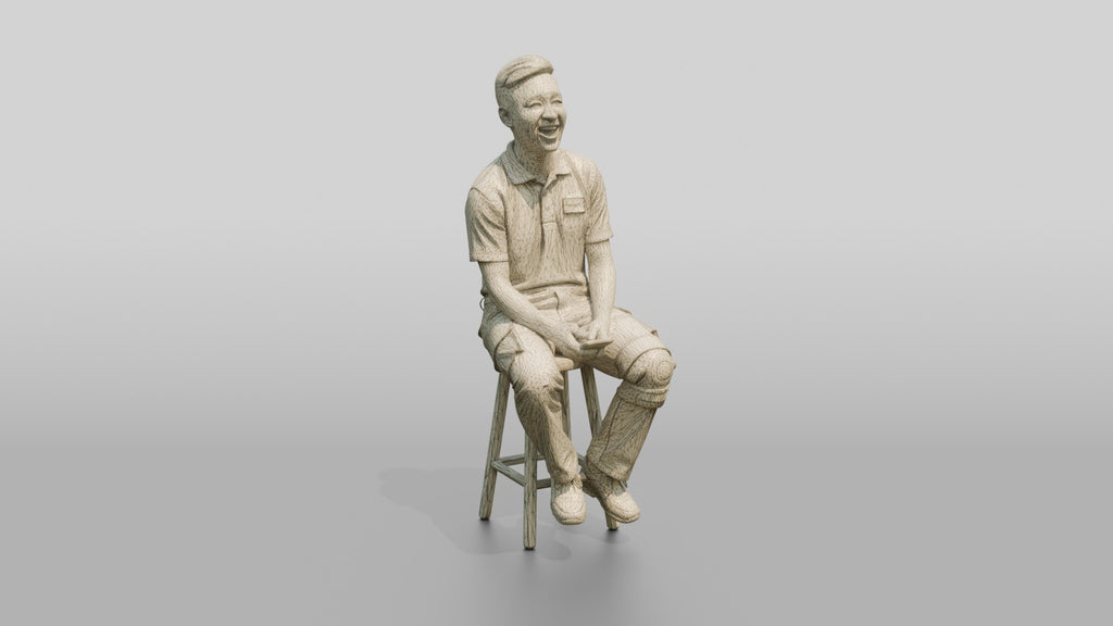 Seated Delivery Worker