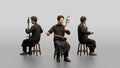 Erhu Player Bowing Traditional Instrument