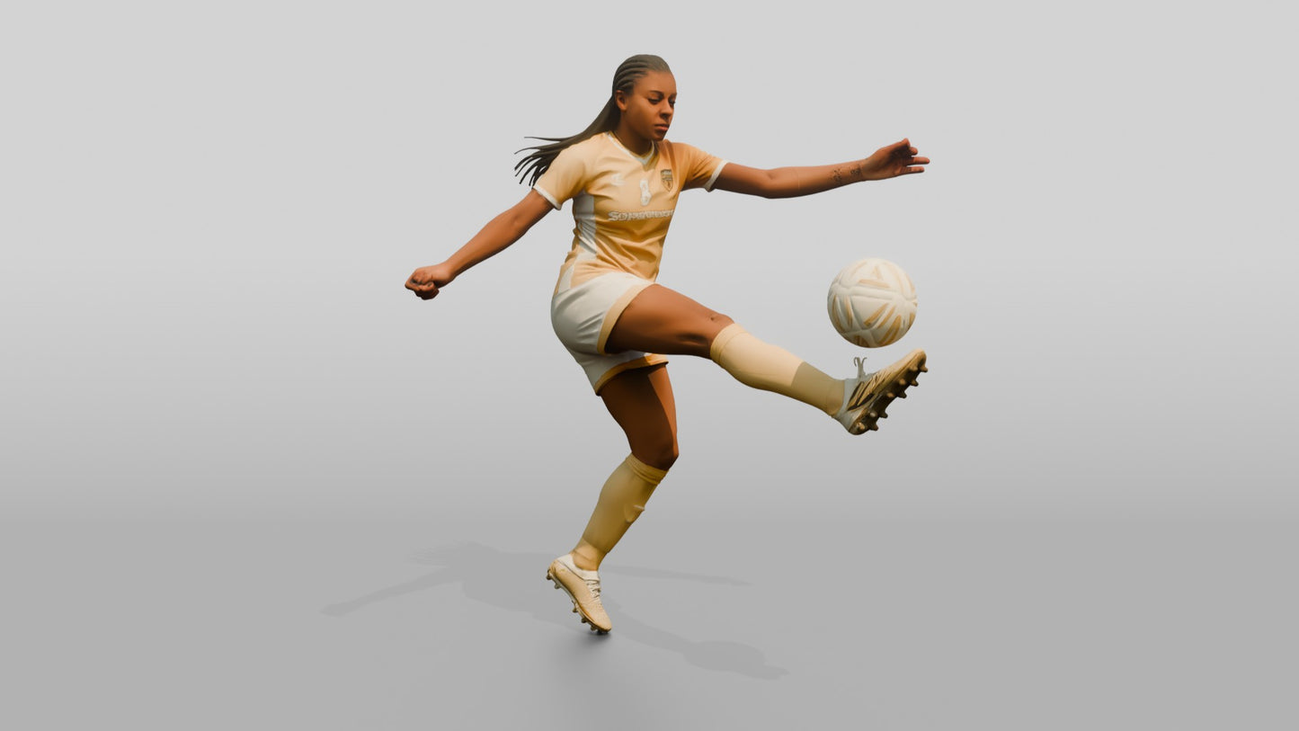 Soccer Player Rabona Kick