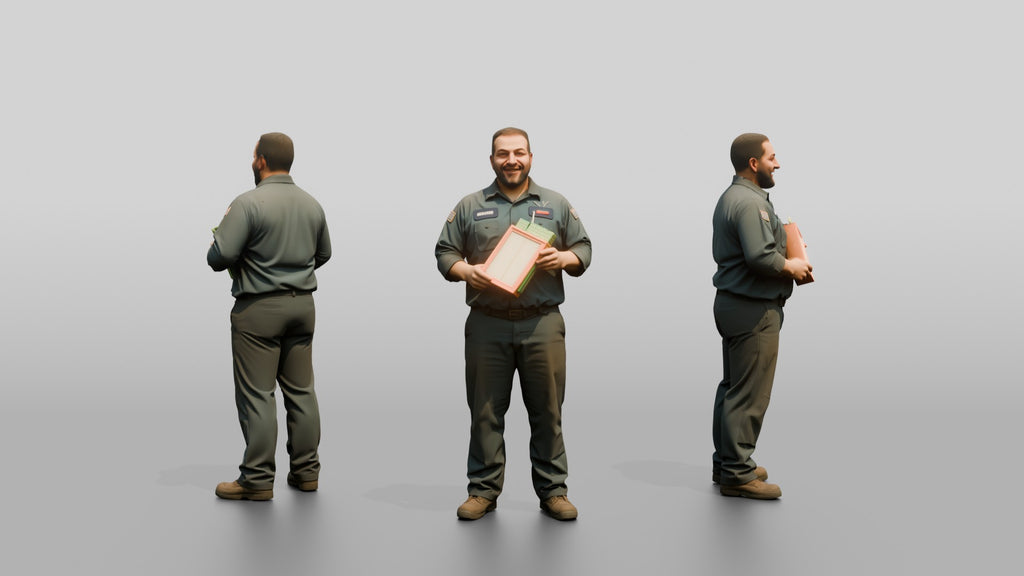 Mechanic Holding a New Air Filter
