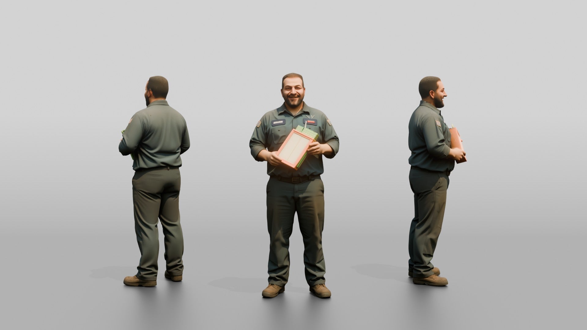 Mechanic Holding a New Air Filter