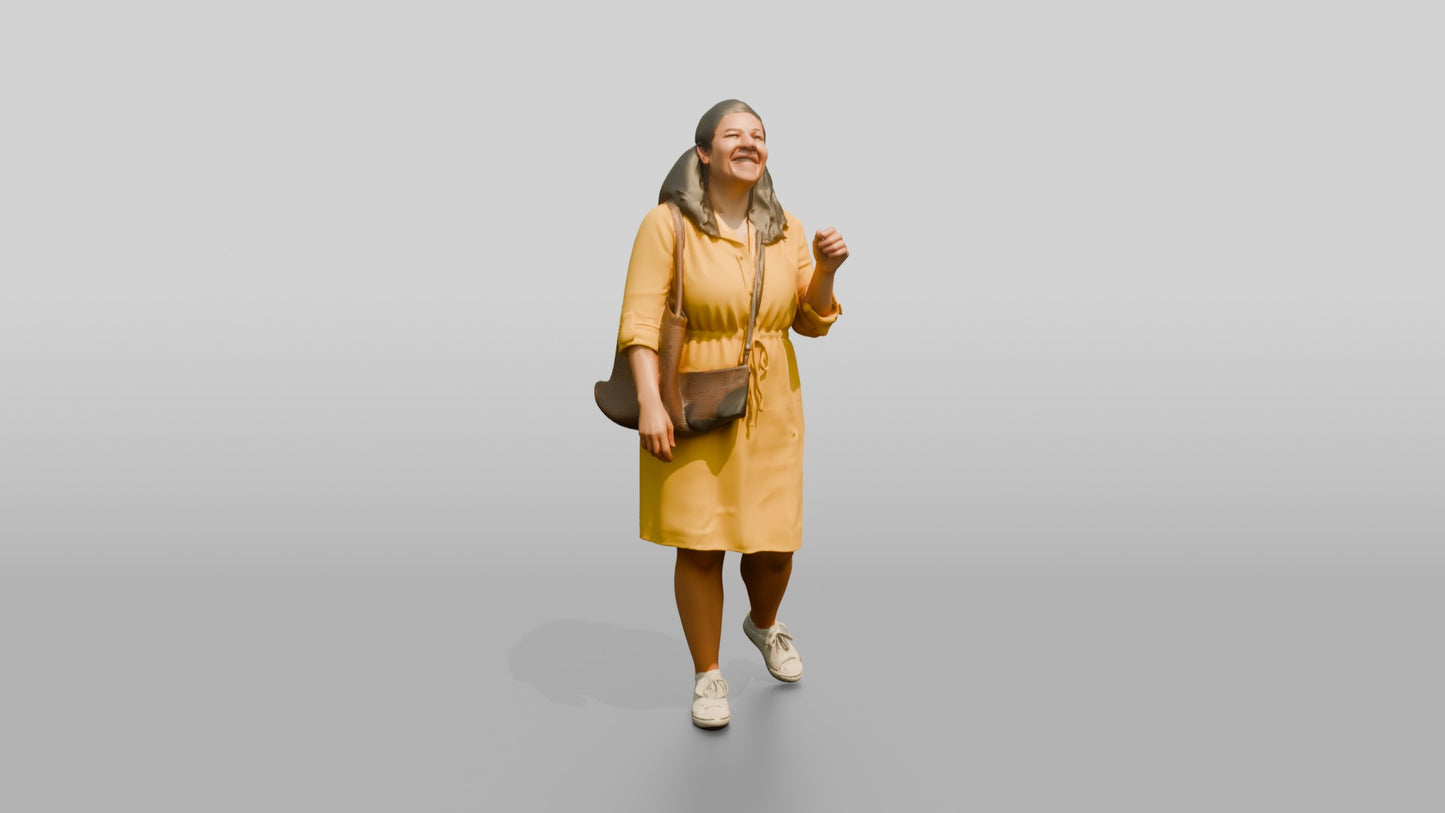 Plus-Size Croatian Woman Laughing with Head Tilted Back