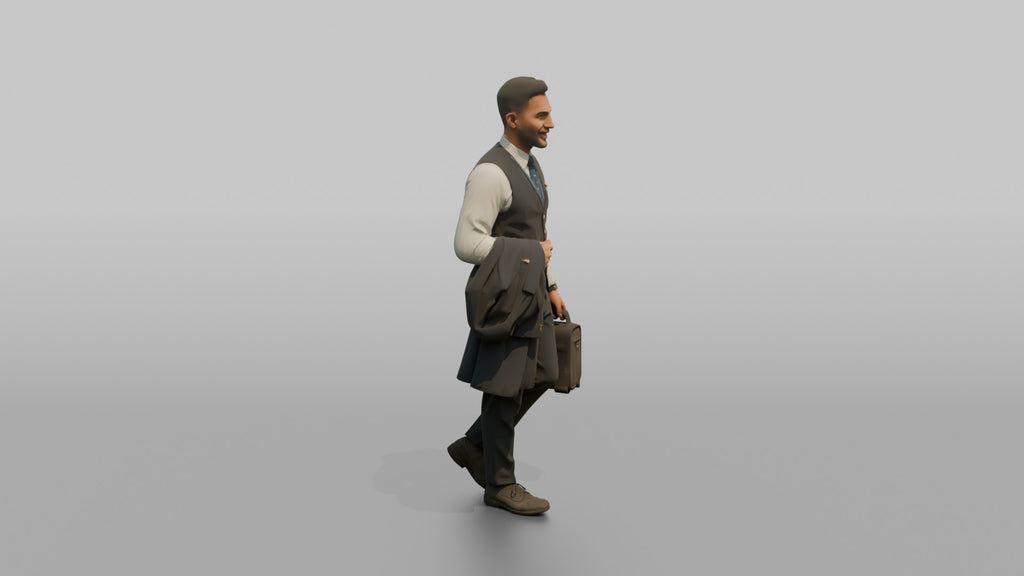 Black Co-Pilot Holding a Flight Bag