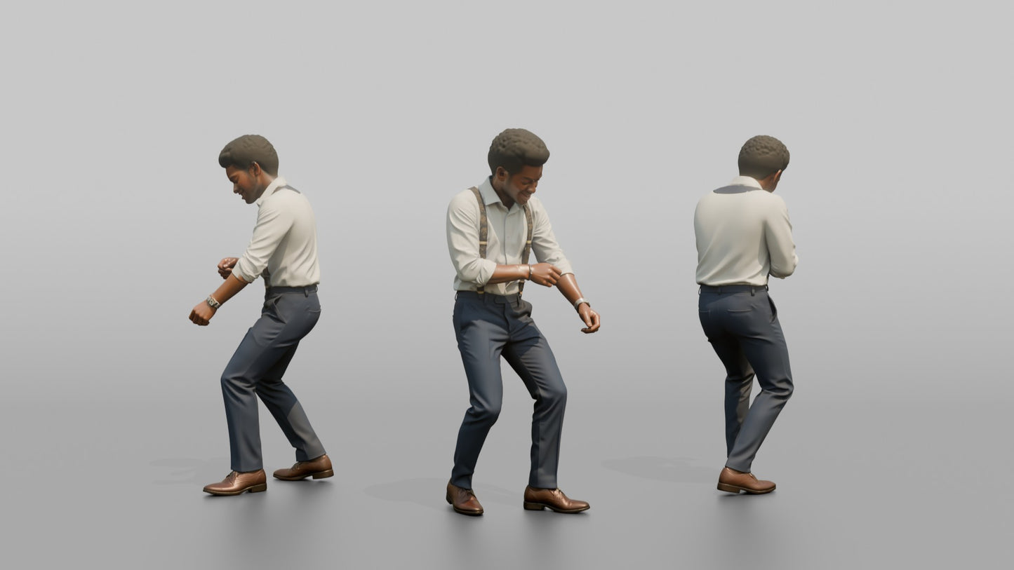 Wedding Guest Rolling Up His Sleeves to Dance