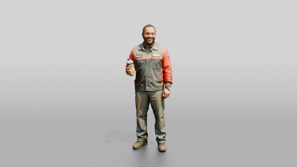 Mechanic Holding Brake Fluid