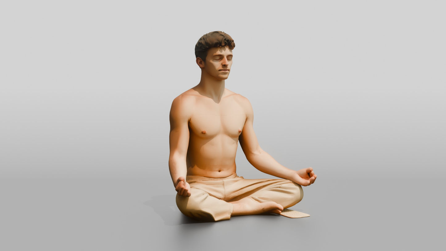 Lotus Meditation Man