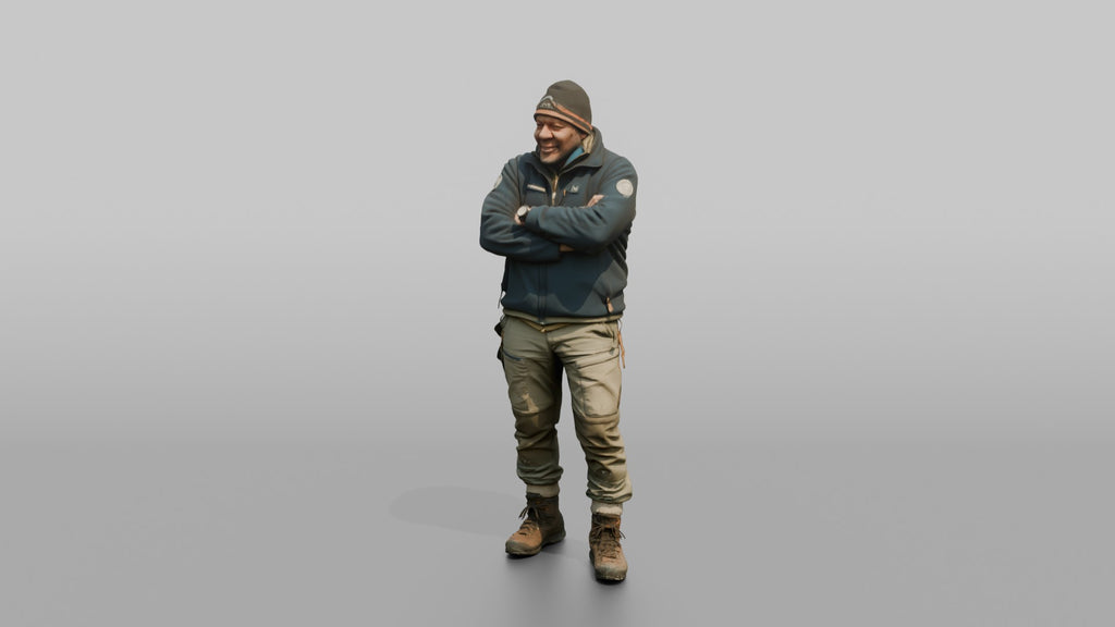 Expeditioner Standing with Arms Crossed