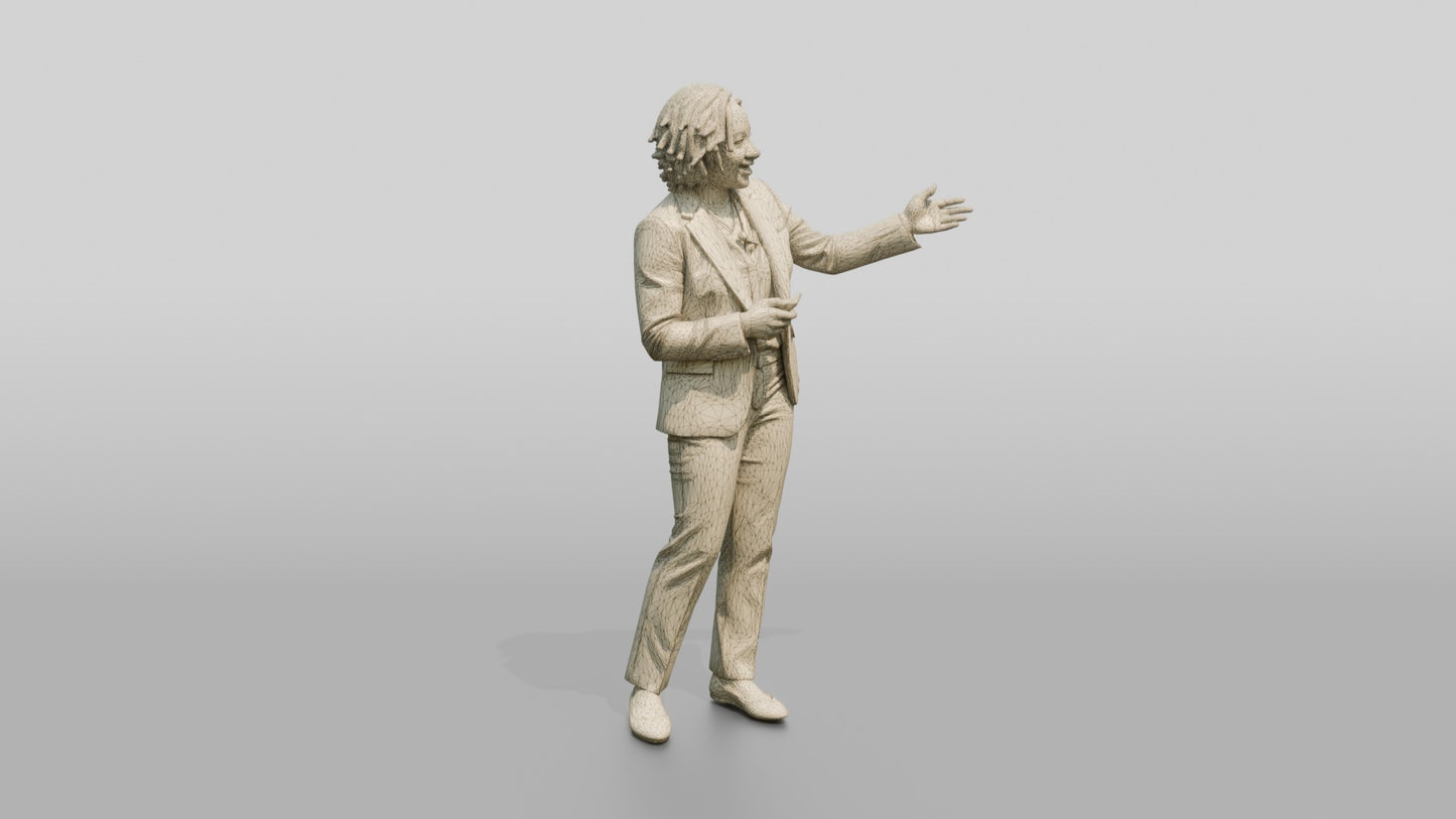 Businesswoman Gesturing in Presentation