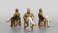Older Man Relaxing in a Chair